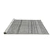 Sideview of Machine Washable Abstract Gray Modern Rug, wshabs2467gry