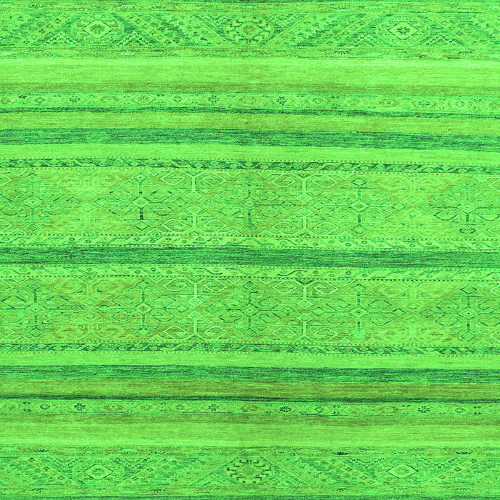 Square Machine Washable Abstract Green Modern Area Rugs, wshabs2467grn