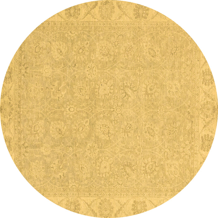 Round Machine Washable Abstract Brown Modern Rug, wshabs2468brn