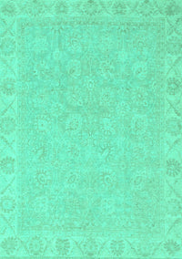 Abstract Turquoise Modern Rug, abs2468turq