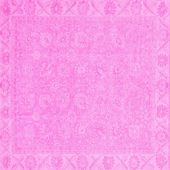 Square Machine Washable Abstract Pink Modern Rug, wshabs2468pnk