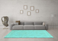 Machine Washable Abstract Light Blue Modern Rug, wshabs2468lblu