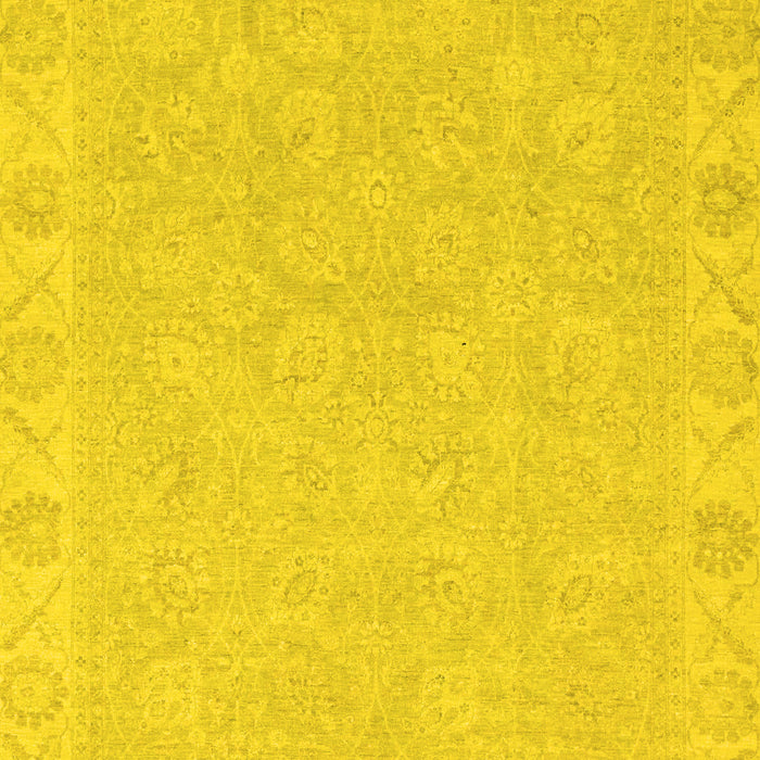 Abstract Yellow Modern Rug, abs2468yw
