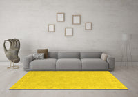 Machine Washable Abstract Yellow Modern Rug, wshabs2468yw