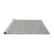 Sideview of Machine Washable Abstract Gray Modern Rug, wshabs2468gry