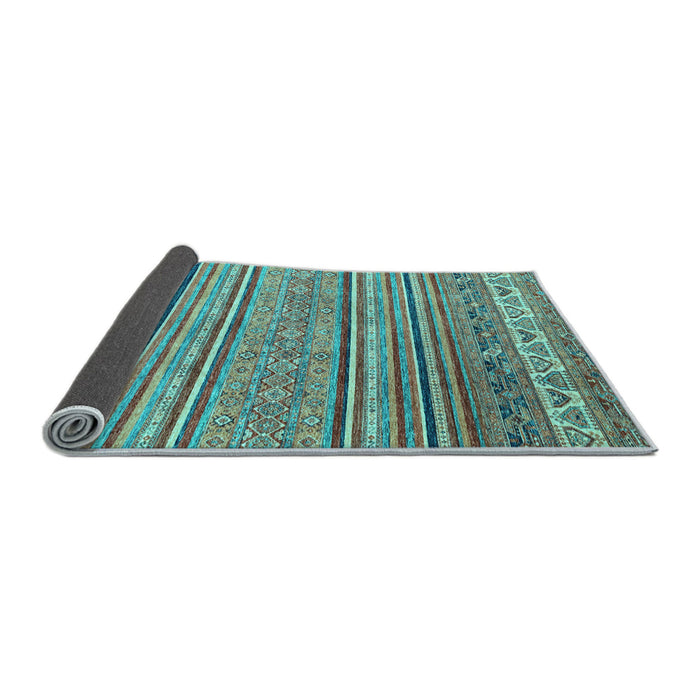 Sideview of Abstract Light Blue Modern Rug, abs2469lblu