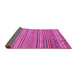 Sideview of Abstract Pink Modern Rug, abs2469pnk