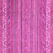 Square Abstract Pink Modern Rug, abs2469pnk