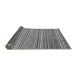 Sideview of Abstract Gray Modern Rug, abs2469gry