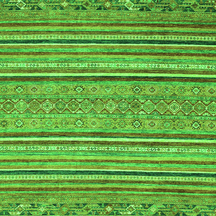 Machine Washable Abstract Green Modern Area Rugs, wshabs2469grn