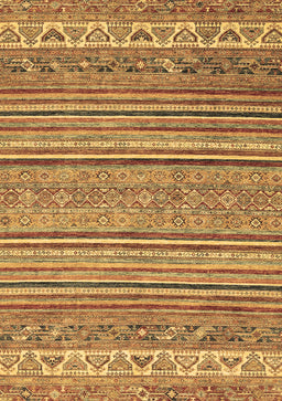Abstract Brown Modern Rug, abs2469brn