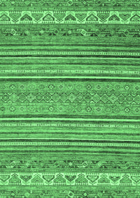 Abstract Emerald Green Modern Rug, abs2469emgrn