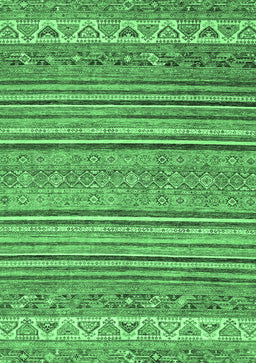 Abstract Emerald Green Modern Rug, abs2469emgrn