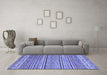 Machine Washable Abstract Blue Modern Rug in a Living Room, wshabs2469blu