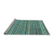 Sideview of Machine Washable Abstract Light Blue Modern Rug, wshabs2469lblu