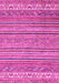 Machine Washable Abstract Pink Modern Rug, wshabs2469pnk