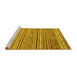 Sideview of Machine Washable Abstract Yellow Modern Rug, wshabs2469yw