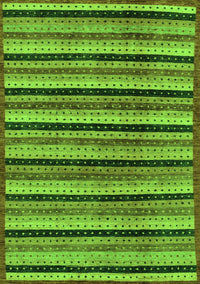 Abstract Green Modern Rug, abs246grn