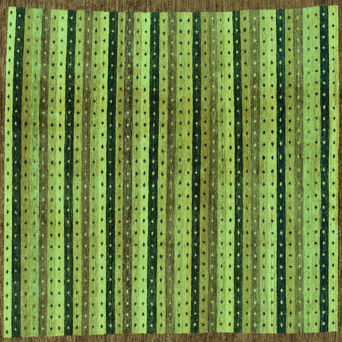 Square Abstract Turquoise Modern Rug, abs246turq