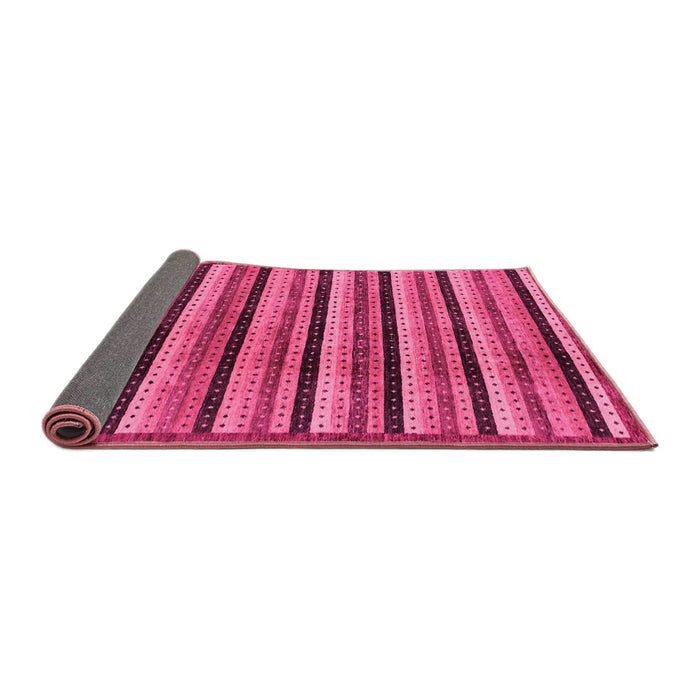 Sideview of Abstract Pink Modern Rug, abs246pnk