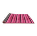 Sideview of Abstract Pink Modern Rug, abs246pnk