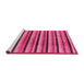 Sideview of Machine Washable Abstract Pink Modern Rug, wshabs246pnk