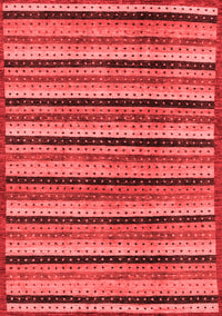 Abstract Red Modern Rug, abs246red