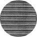 Round Machine Washable Abstract Gray Modern Rug, wshabs246gry