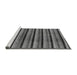 Sideview of Machine Washable Abstract Gray Modern Rug, wshabs246gry