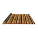 Sideview of Abstract Brown Modern Rug, abs246brn