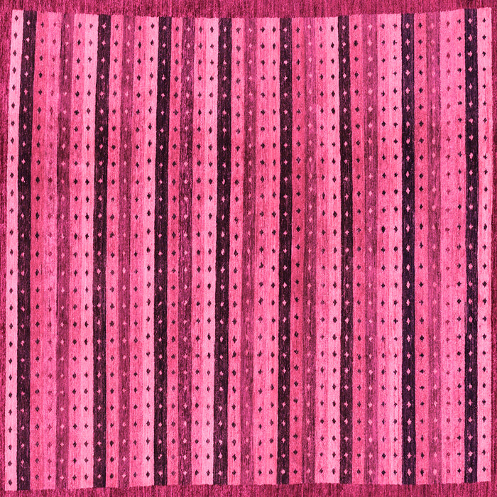 Square Machine Washable Abstract Pink Modern Rug, wshabs246pnk