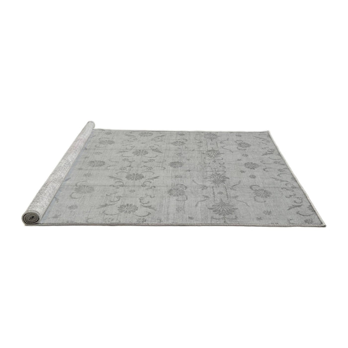 Sideview of Machine Washable Oriental Gray Traditional Rug, wshabs2470gry