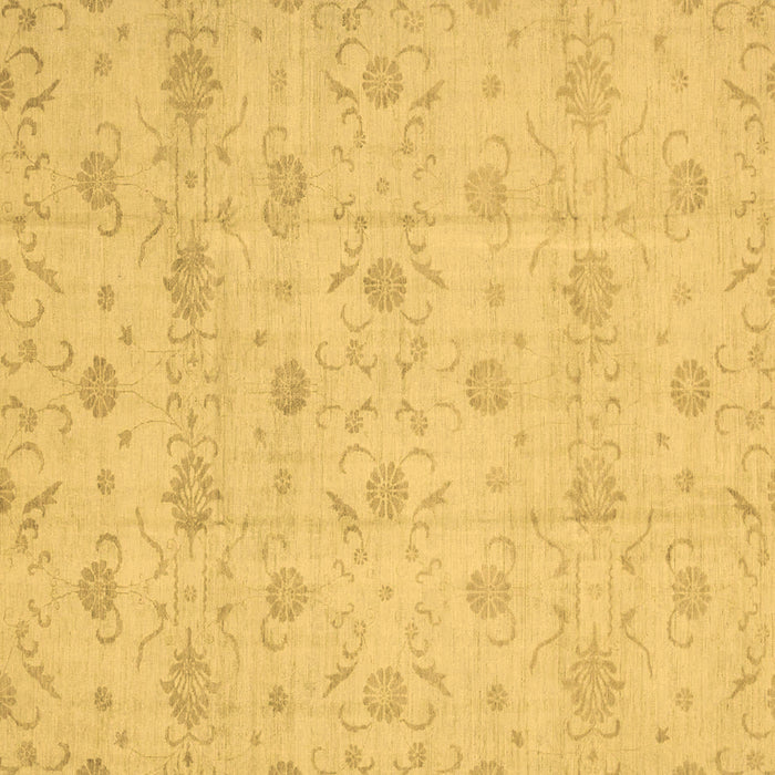 Square Machine Washable Oriental Brown Traditional Rug, wshabs2470brn