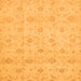 Square Machine Washable Oriental Orange Traditional Area Rugs, wshabs2470org