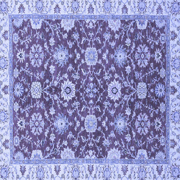 Square Oriental Blue Traditional Rug, abs2471blu