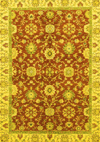 Oriental Yellow Traditional Rug, abs2471yw