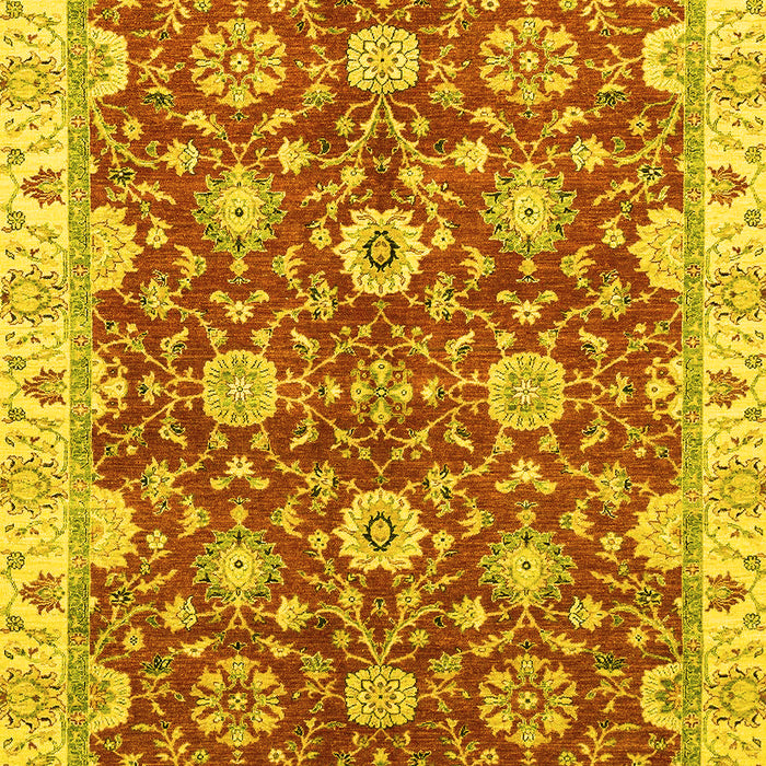 Oriental Yellow Traditional Rug, abs2471yw