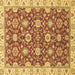 Square Oriental Brown Traditional Rug, abs2471brn