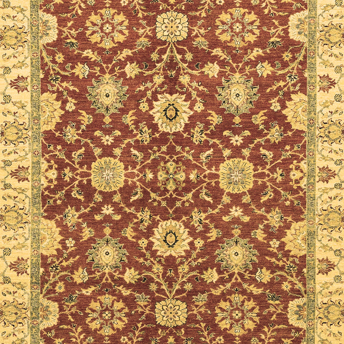 Machine Washable Oriental Brown Traditional Rug, wshabs2471brn