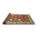 Sideview of Abstract Red Oriental Rug, abs2472