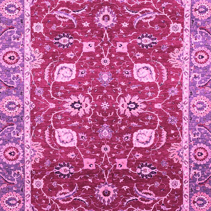 Machine Washable Oriental Pink Traditional Rug, wshabs2472pnk
