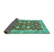 Sideview of Oriental Turquoise Traditional Rug, abs2472turq