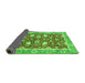 Sideview of Oriental Green Traditional Rug, abs2472grn