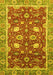 Machine Washable Oriental Yellow Traditional Rug, wshabs2472yw