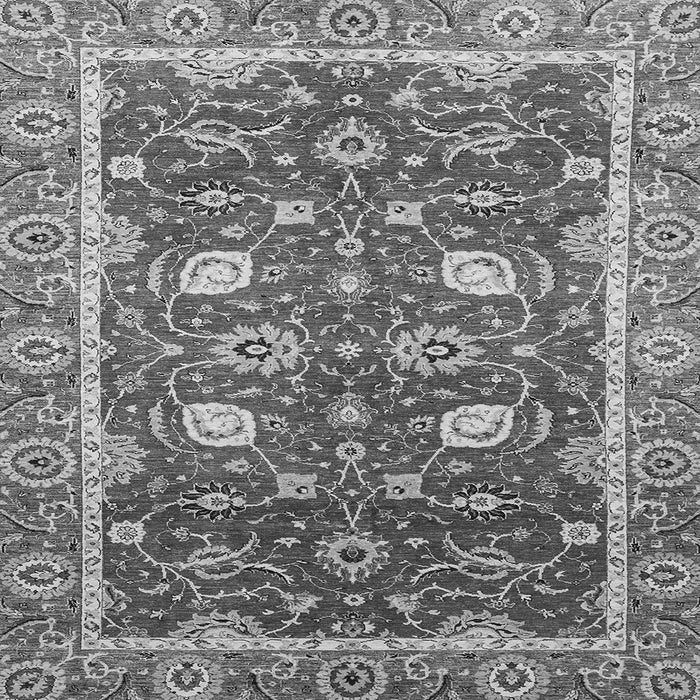Square Oriental Gray Traditional Rug, abs2472gry