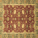 Square Oriental Brown Traditional Rug, abs2472brn