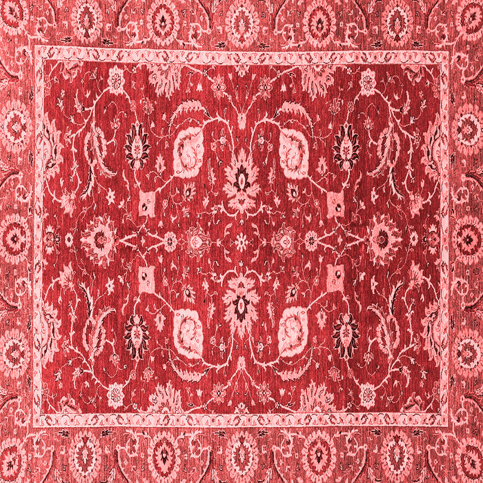 Machine Washable Oriental Red Traditional Rug, wshabs2472red