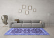 Machine Washable Oriental Blue Traditional Rug in a Living Room, wshabs2472blu