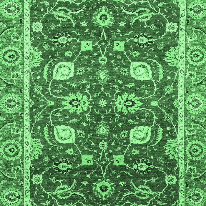 Oriental Emerald Green Traditional Rug, abs2472emgrn