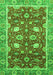 Machine Washable Oriental Green Traditional Area Rugs, wshabs2472grn